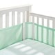 preview thumbnail 17 of 21, BreathableBaby Breathable Mesh Liner for Full-Size Cribs, Classic 3mm Mesh (Size 4FS Covers 3 or 4 Sides) Mint Green.