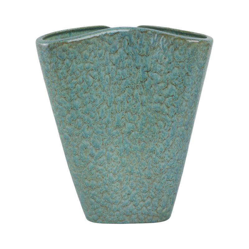 Earthenware Decorative Vase Textured Handmade Elegant Centerpiece