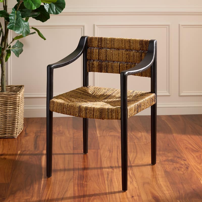 SAFAVIEH HOME Aksel Arm Dining Chair - 24"W x 22"D x 32"H