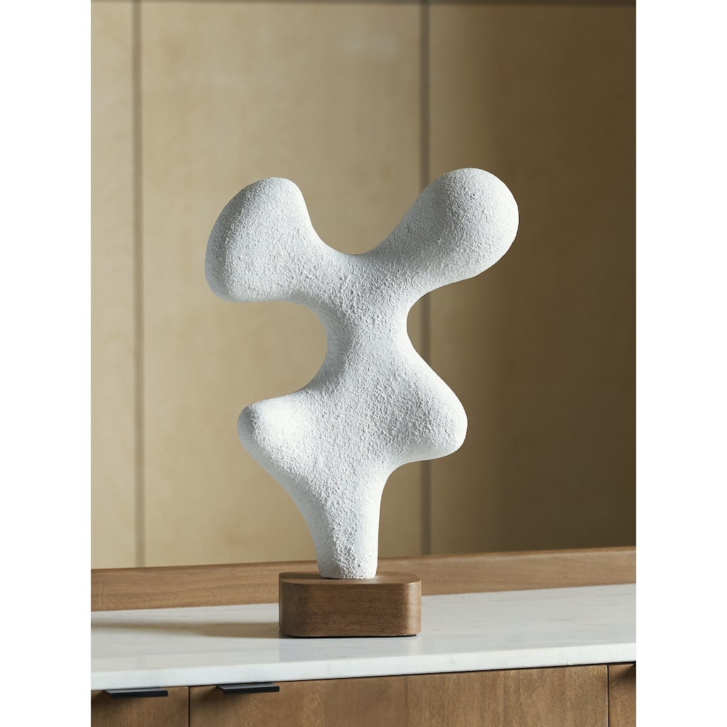 Signature Design by Ashley Lavarsen White/Brown Sculpture - 12.25" W x 5.5" D x 17.38" H