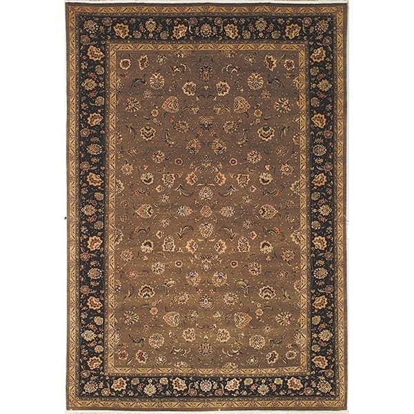 slide 2 of 4, SAFAVIEH Couture Hand-knotted Tabriz Floral Elfrun Traditional Oriental Wool Rug with Fringe