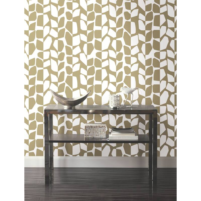 York Wallcoverings Primitive Vines Gold Metallic Wallpaper