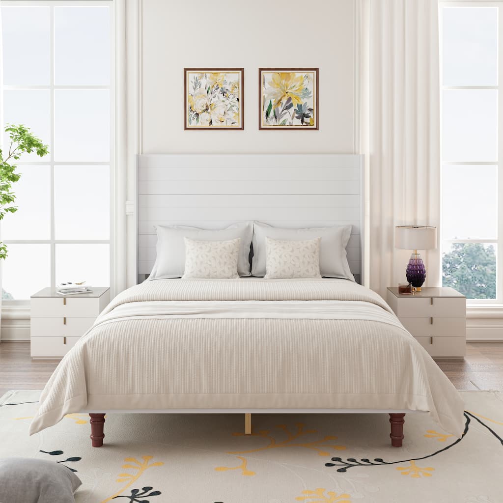 Stylish High Headboard Bed