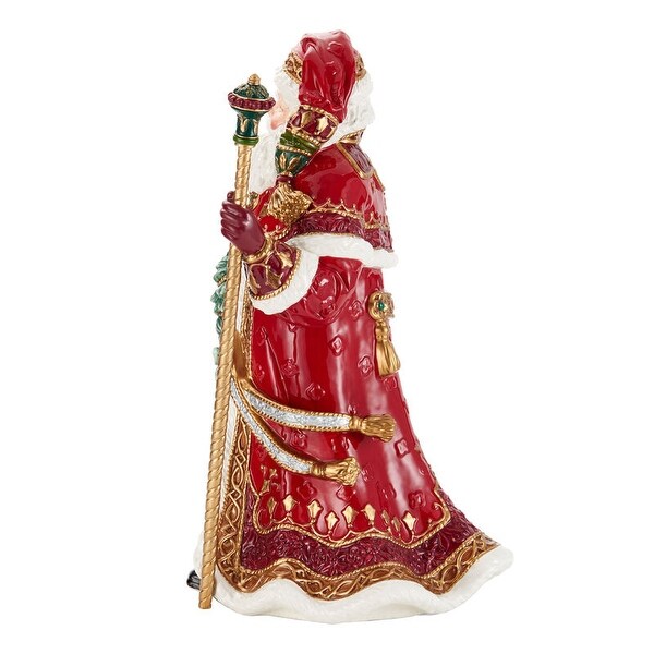 Fitz and Floyd Noel Holiday Grand Santa Figurine, 19.25 Inch - N/A