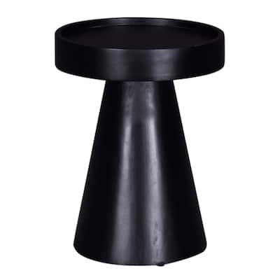 Solid Wood Round Pedestal End Table