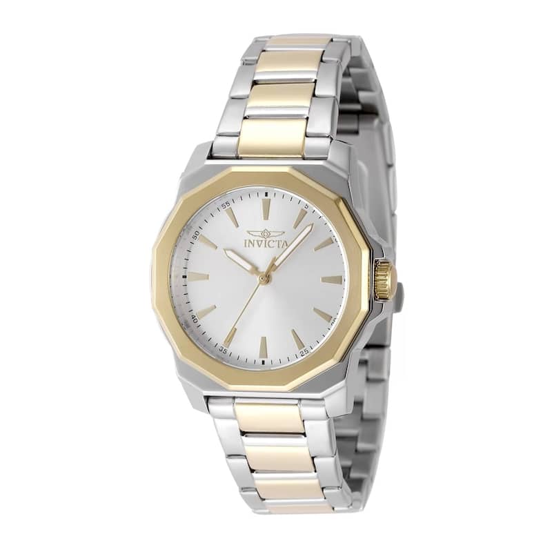 Invicta Women's 49088 Speedway Quartz 3 Hand Silver Dial Watch