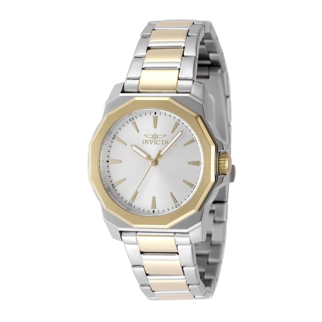 Invicta Women's 49088 Speedway Quartz 3 Hand Silver Dial Watch