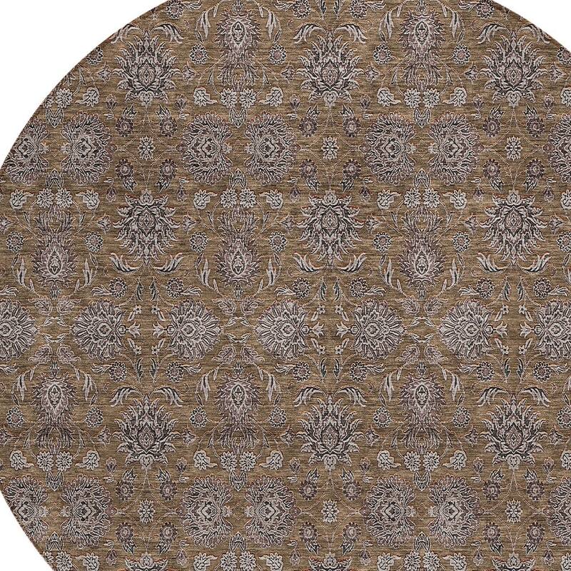 HomeRoots Floral Transitional Rectangle Outdoor Rug