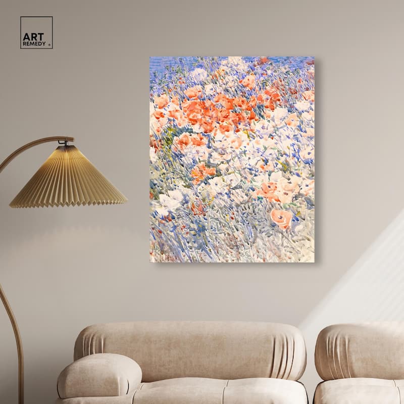 Island Garden by Childe Hassam Canvas by Art Remedy, Gallery Wrapped