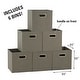 preview thumbnail 6 of 6, Household Essentials Fabric Storage Bins, Set of 6