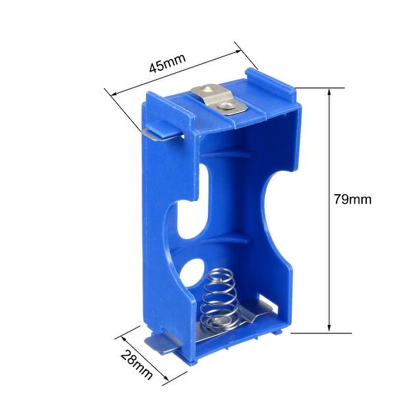 Battery Case Box D Size Battery Series or Parallel for Laboratory 4Pcs Blue Bed Bath