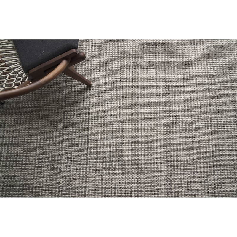 EXQUISITE RUGS Ferrus Handwoven Polyester/Wool/Cotton Grey/Brown/Ivory Area Rug.