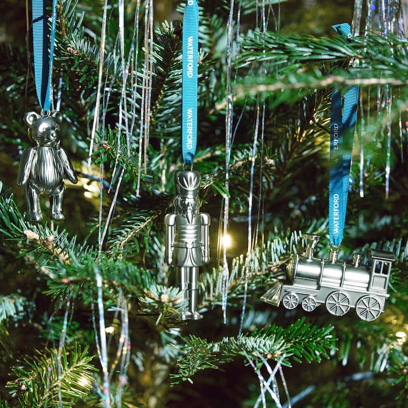 Waterford Steam Train, Teddy & Nutcracker Ornament, Set of 3