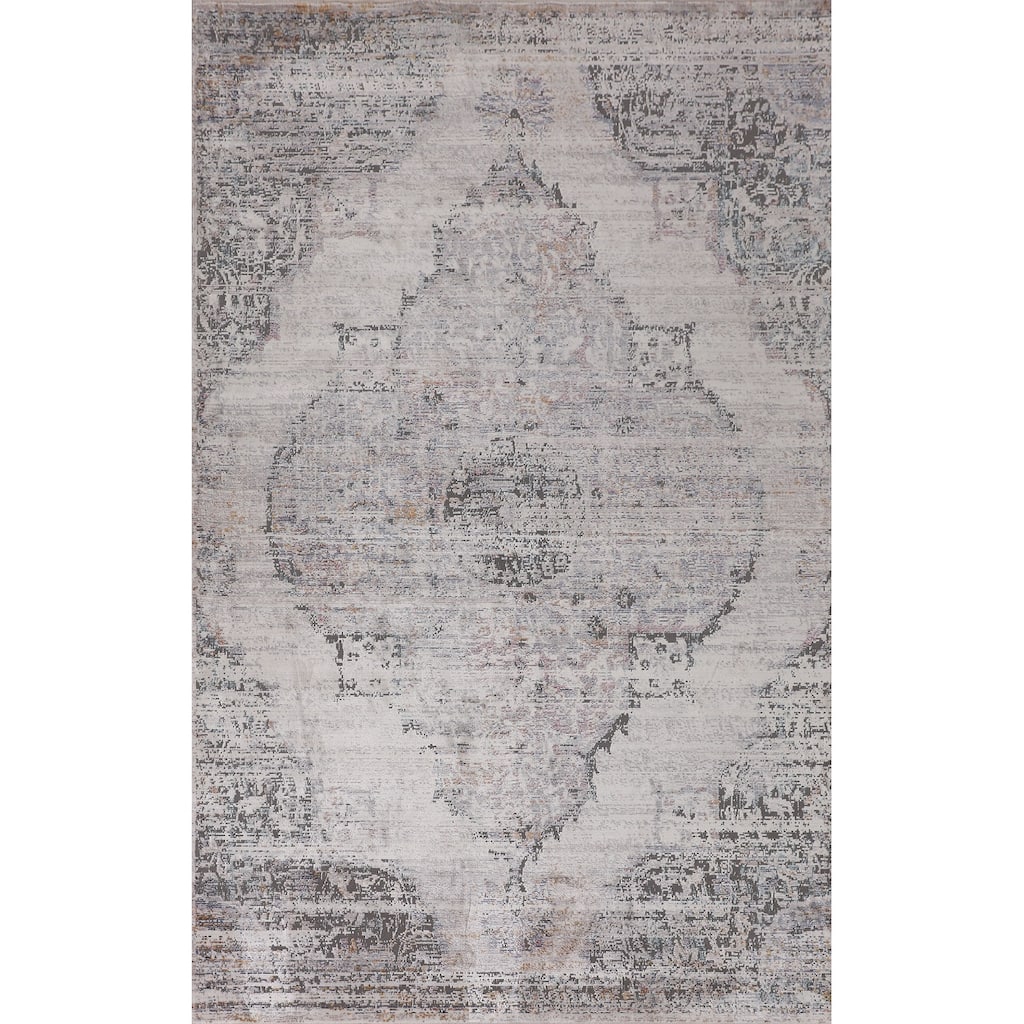 Vintage Turkish Area Rug Machine Made Carpet - 5'0" x 8'0"