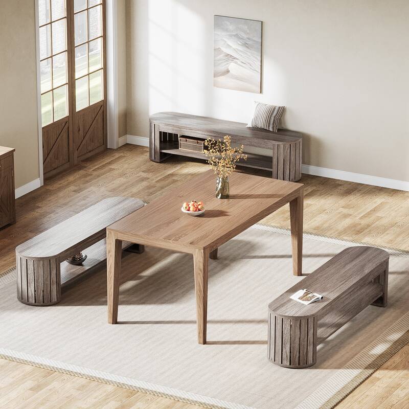 Wood Dining Bench, Entryway Kitchen Seat, Dining/Living Room Home Office Accent Bench