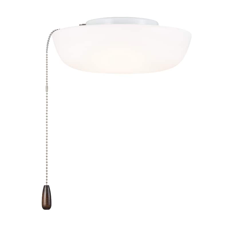 Kichler Lighting 10 in. White Dome Ceiling Fan Integrated LED Light Kit