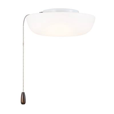 Kichler Lighting 10 in. White Dome Ceiling Fan Integrated LED Light Kit