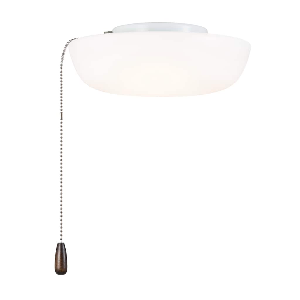 Kichler Lighting 10 in. White Dome Ceiling Fan Integrated LED Light Kit