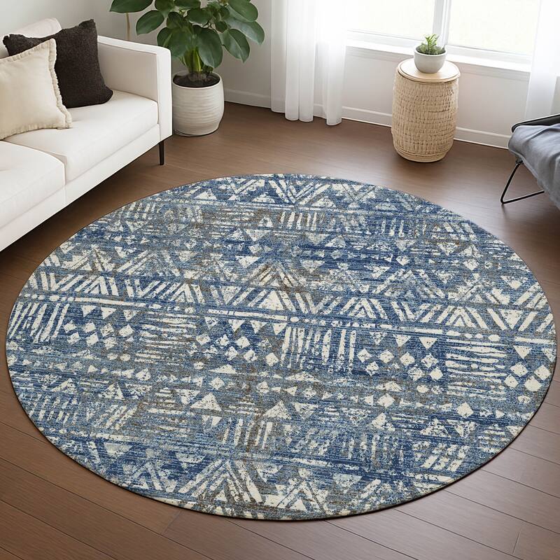 Machine Washable Indoor/ Outdoor Global Jara Chantille Rug