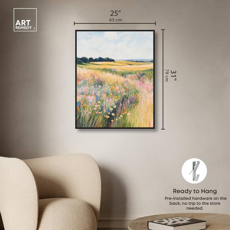 Open Field II Canvas by Art Remedy