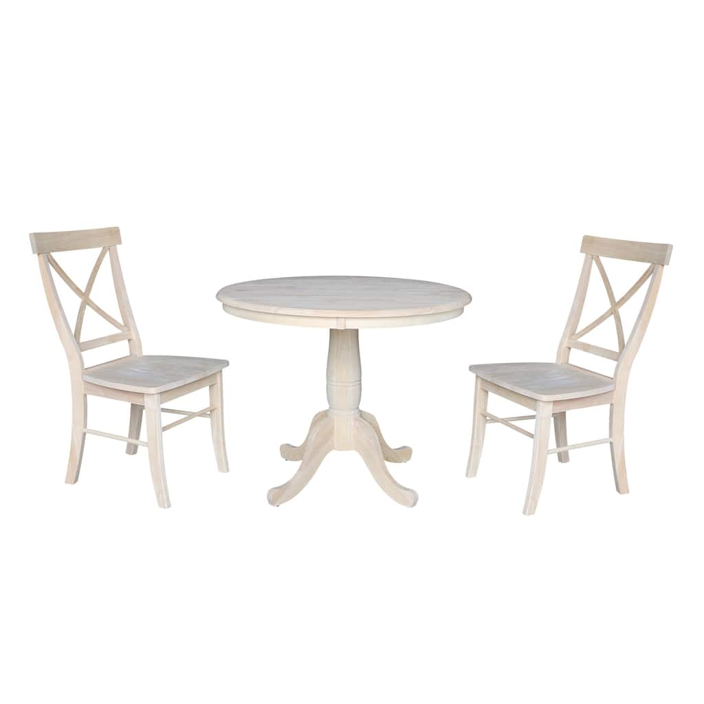 36" Round Pedestal Table with Chairs