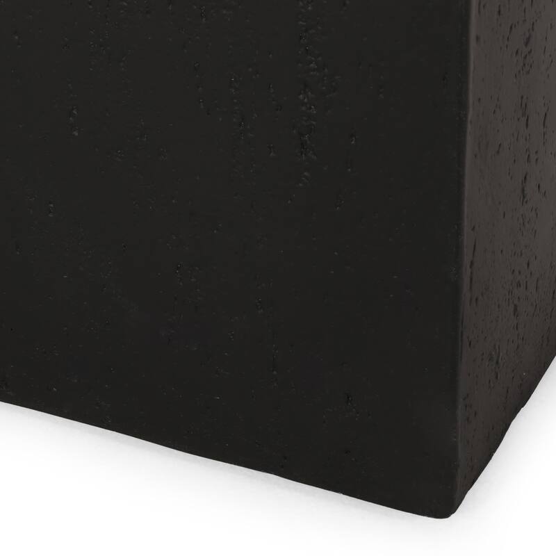 Ella Outdoor Modern Cast Stone Rectangular Planter by Christopher Knight Home