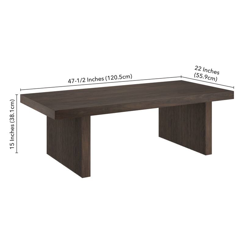 Soren 48" Wide Rectangular Coffee Table