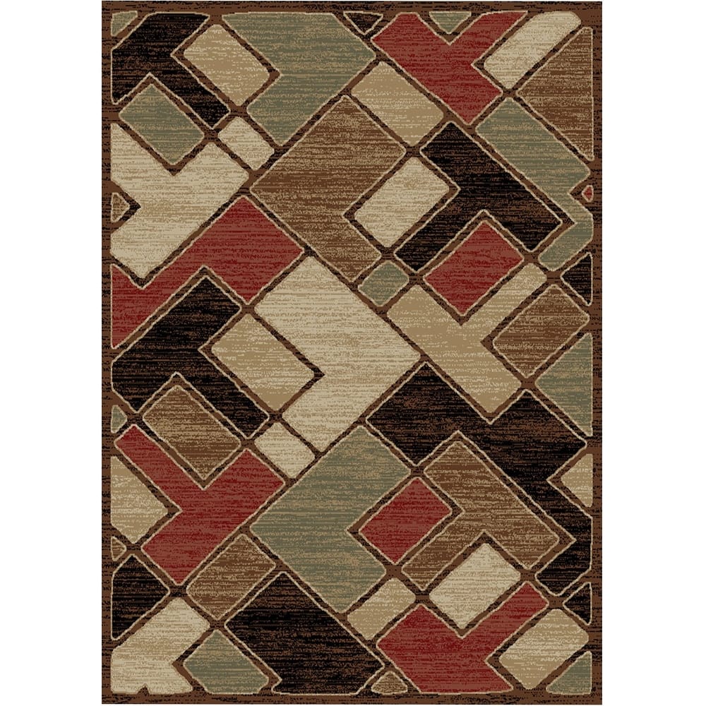 City Tetris Multi Contemporary Area Rug