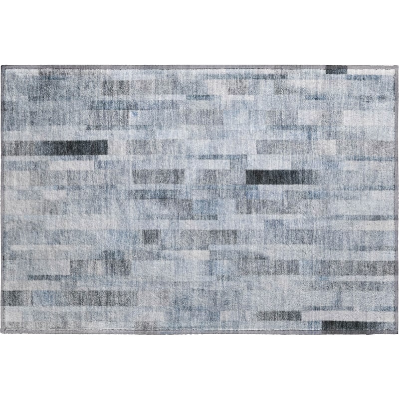 Premium Washable Super Soft Geo Stripe Mayfield Rug