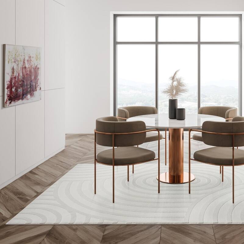 Luxe Weavers Geometric Area Rug for Living Rooms, Indoor Carpet with Medium Pile