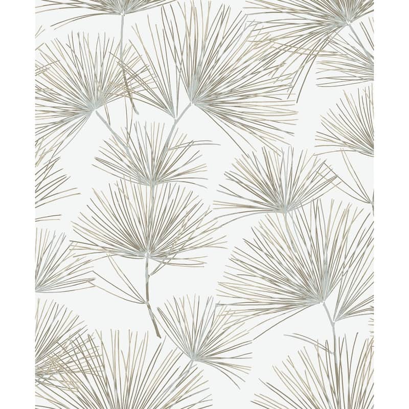 Seabrook Designs Delphine Non-Woven Unpasted Wallpaper - 20.9 in. W x 33 ft. L - Sand