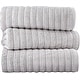preview thumbnail 5 of 61, Classic Turkish Towels Cotton Bath Sheets Set of 3 Oversized Ribbed Towels, Ultra-Soft & Absorbent - 40x65
