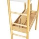 preview thumbnail 16 of 93, Teddy Fleece Loft Bed with Foldable Study Table, 4 Storage Drawers and Shelves Wood High LoftBed Frame for Bedroom