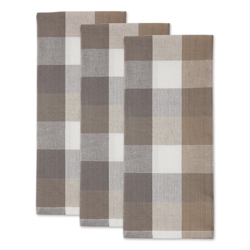 DII Tri Color Check Dishtowel (Set of 3)