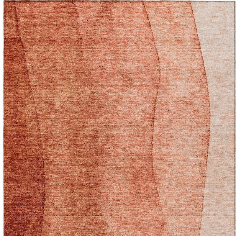 HomeRoots Ombre Transitional Rectangle Outdoor Rug