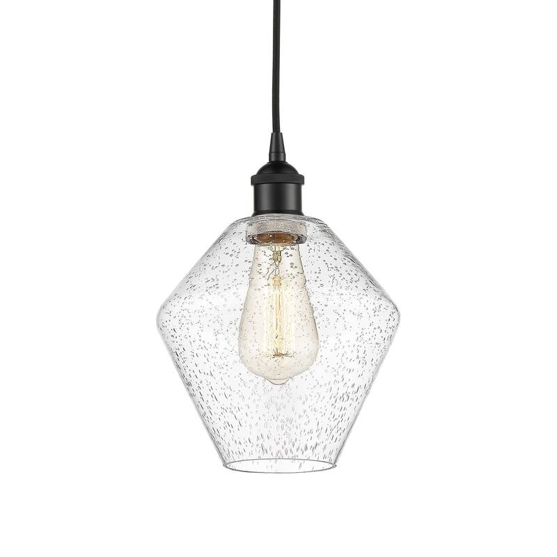 Innovations Lighting 616-1P-11-8 Cindyrella Pendant Cindyrella 8" Wide - Matte Black / Seedy