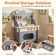 preview thumbnail 18 of 18, Gymax Pretend Play Toy Kitchen Set w/Clock Stove Spice Rack Faucet &