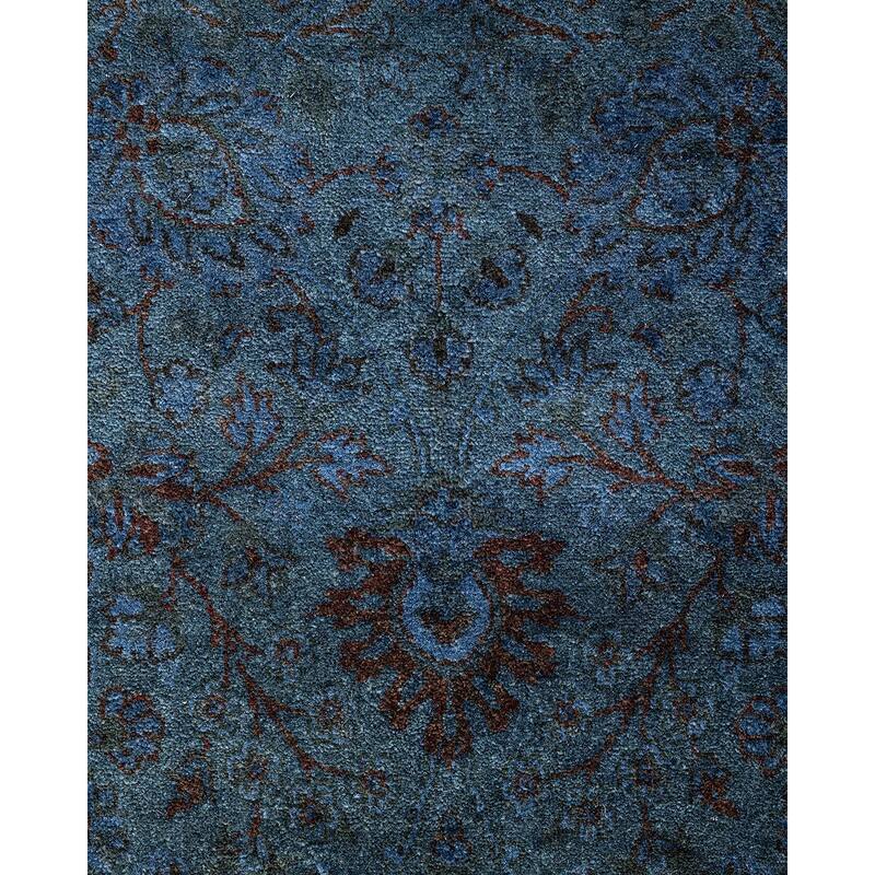 Overdyed, One-of-a-Kind Handmade Area Rug - Gray - 4' 1" x 6' 4"