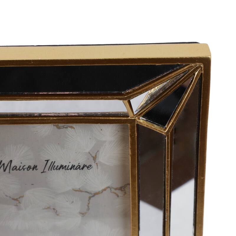 Polyresin Decorative Geometric Border Photo Frame Modern Accent Design