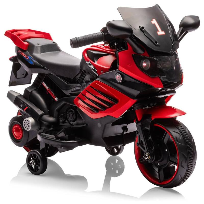 Kids 6V Ride On Motorcycle, Ride On Toys for Kids Best Gift - Red