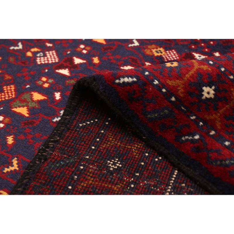 ECARPETGALLERY Hand-knotted Teimani Dark Navy Wool Rug - 3'5 x 5'9