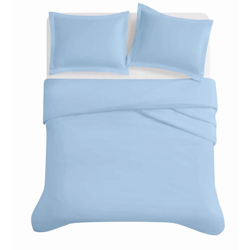Truly Soft Everyday Solid 3 Piece Duvet Cover Set