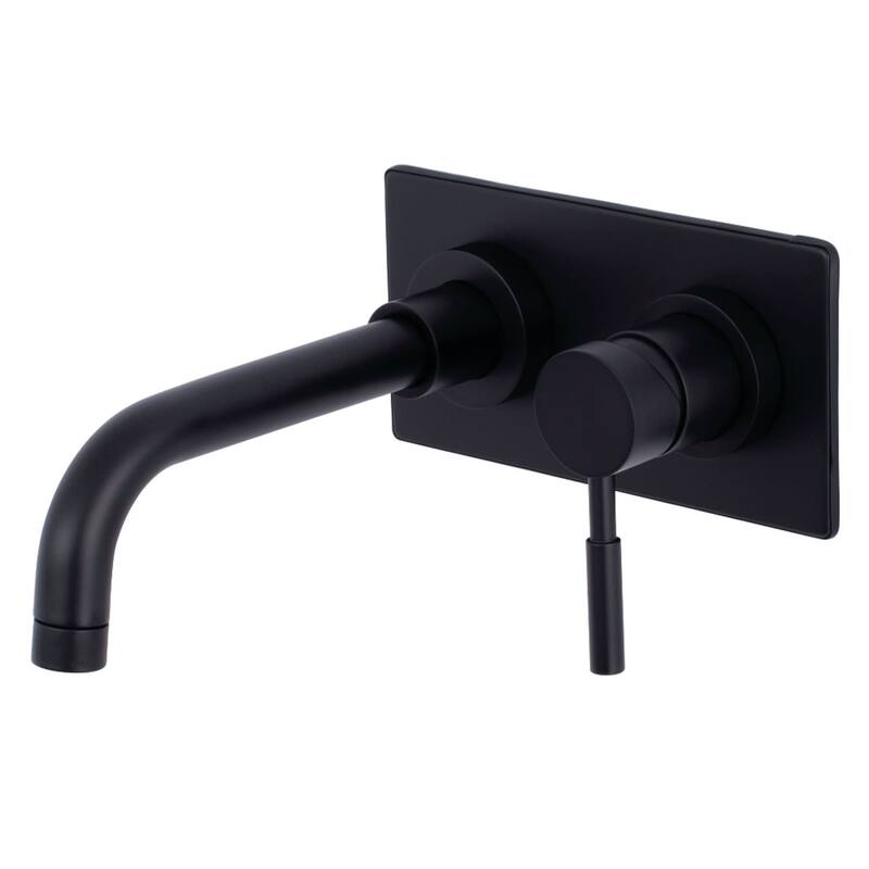 Kingston Brass Concord 1.2 GPM Wall Mounted Bathroom Faucet - Matte Black