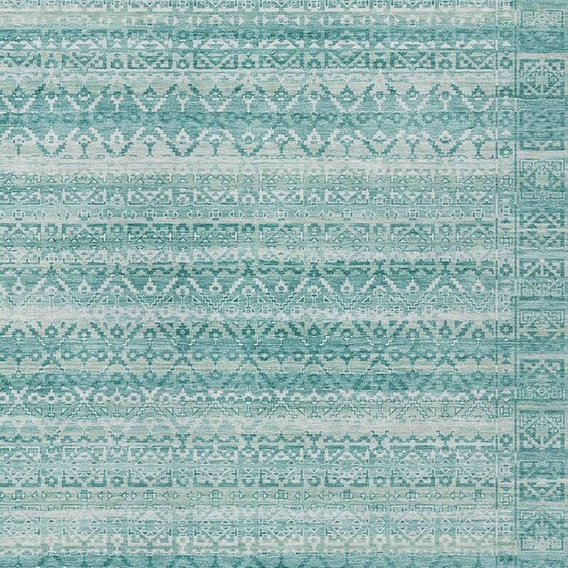 HomeRoots Striped Transitional Rectangle Outdoor Rug