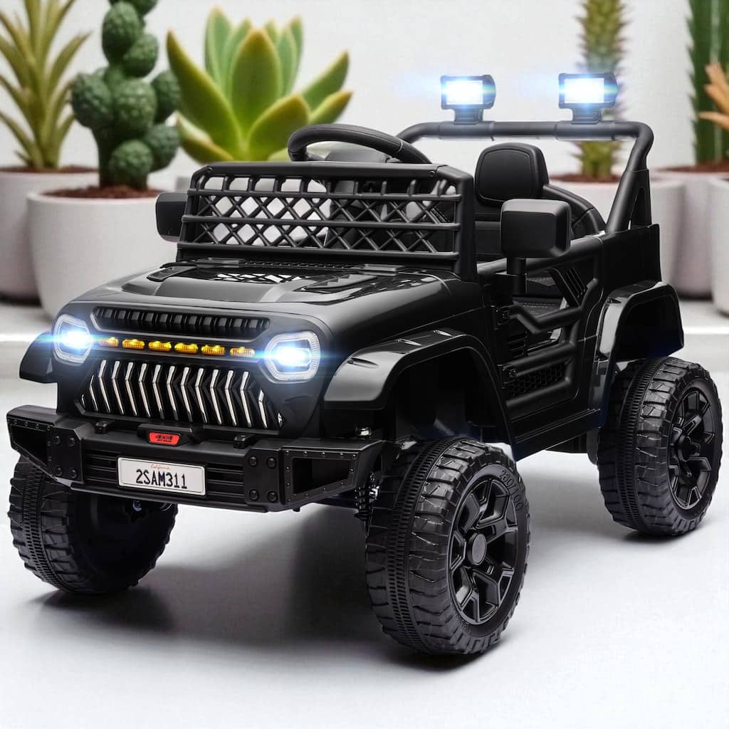 12V Kids Ride-On Truck, UTV with Remote Control, 3 Speeds, LED Lights, Music & Suspension Wheels for 3-6 Years