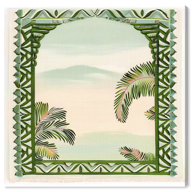 Palm View Vista Canvas by Art Remedy, Gallery Wrapped - 24" x 24"