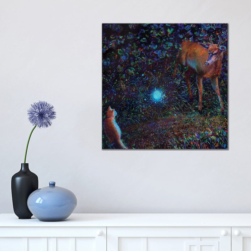 iCanvas "The Visitor" by Iris Scott Canvas Print - 18x18x1.5
