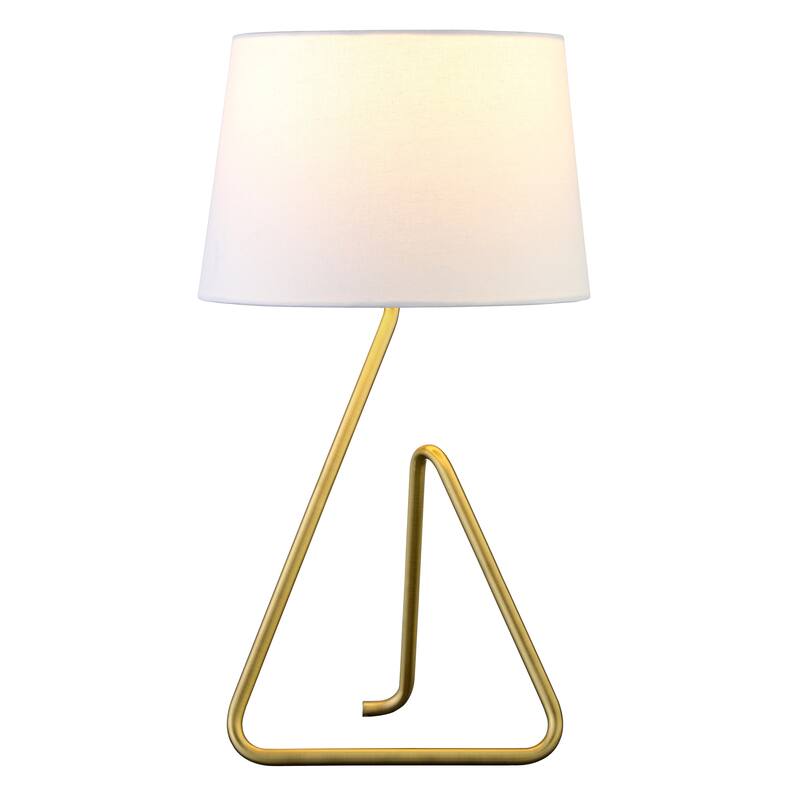 Cora 22" Metal Table Lamp with Fabric Shade