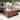 Patio Watcher Rectangle Magnesium Oxide Outdoor Coffee Table with Natural Stone Textured Surface