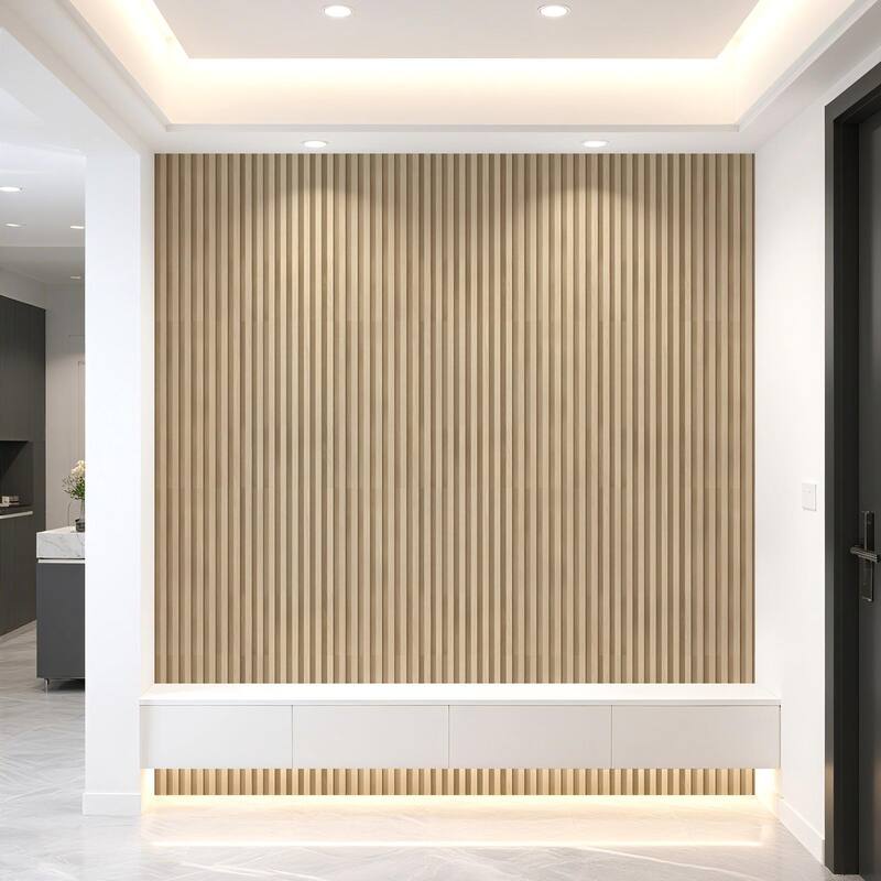Art3d 103.94''x5.71'' Slat Wood Wall Paneling for Interior and Ceiling ...